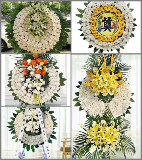 山东菏泽牡丹区黄堽镇前高庄村花圈速递